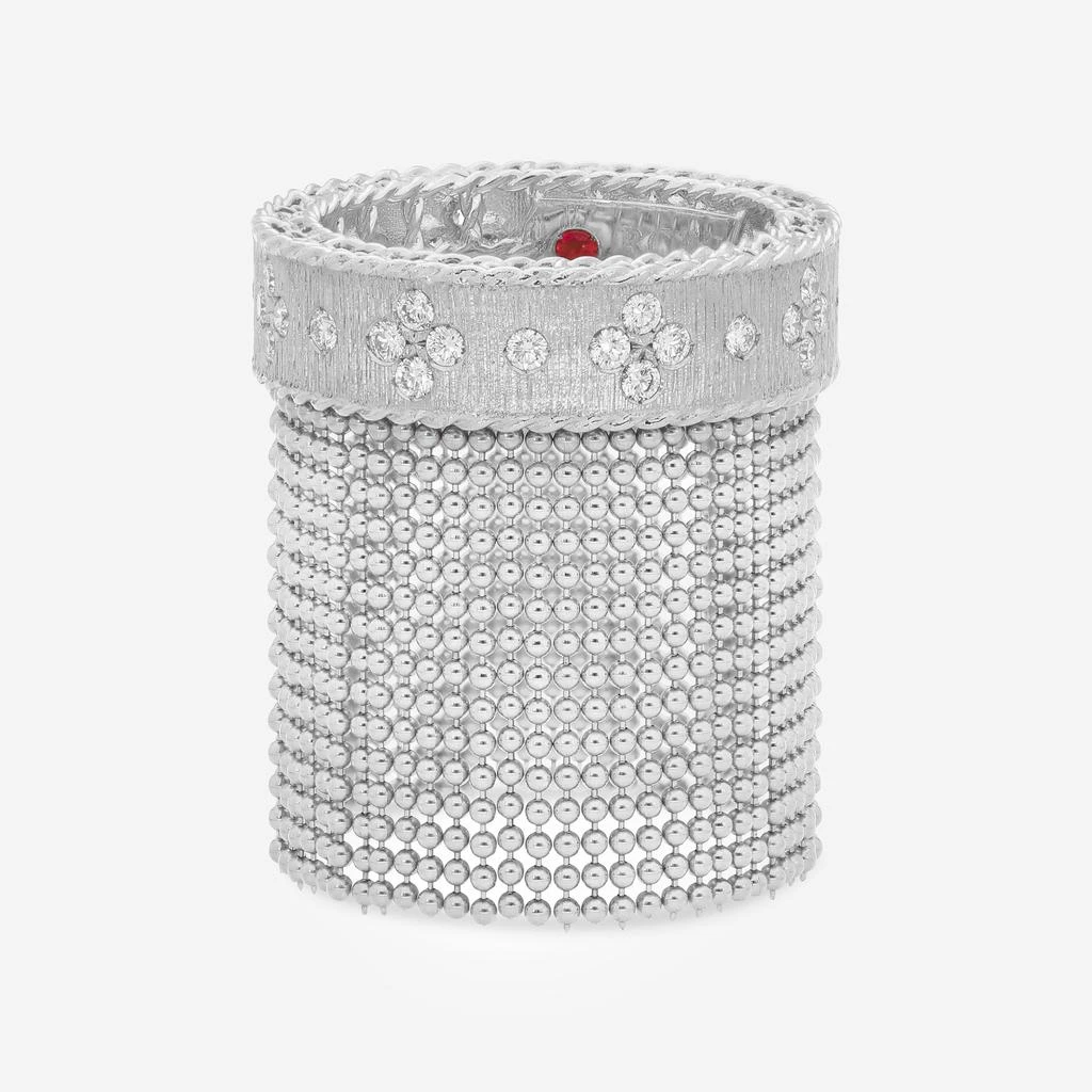 Roberto Coin Roberto Coin 18K White Gold, Diamond Tassel Ring 7772976AW65X 1