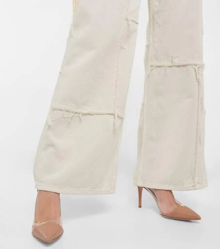 Gianvito Rossi Plexi 85 leather and PVC pumps 4
