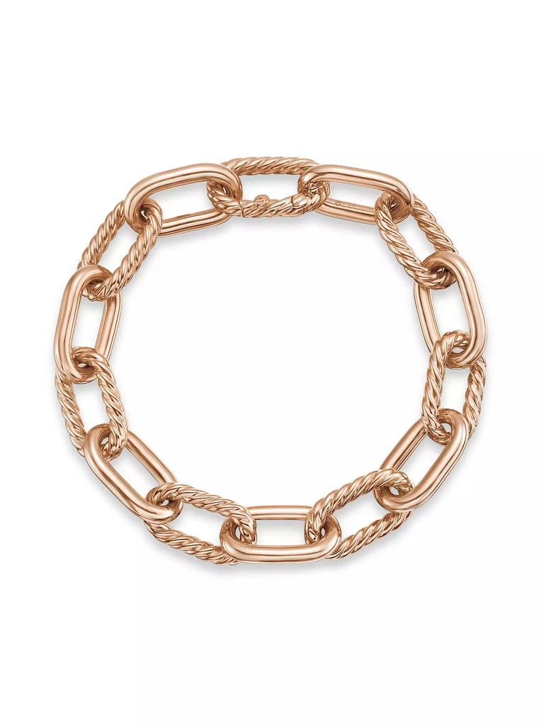David Yurman DY Madison Chain Bracelet in 18K Rose Gold 4