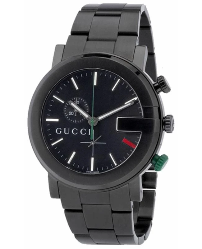 Gucci Gucci G Chrono Black PVD Guilloche Dial Men's Watch YA101331 1