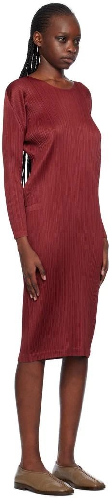 Pleats Please Red Monthly Colors November Midi Dress 2