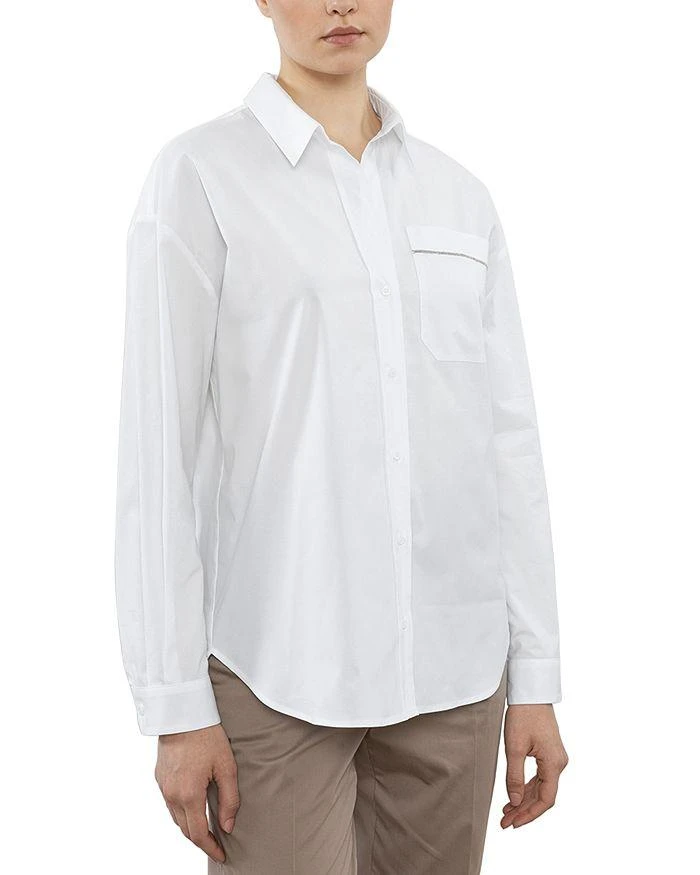 Peserico Embellished Chest Pocket Shirt 1