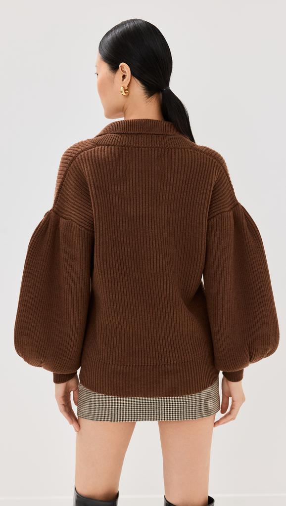Kika Vargas Greta Sweater Tobacco Cashmere