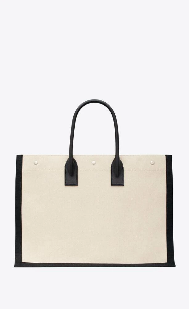 Yves Saint Laurent RIVE GAUCHE CANVAS TOTE BAG 2