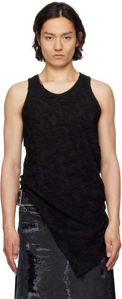 Julius Black Fibroin Tank Top