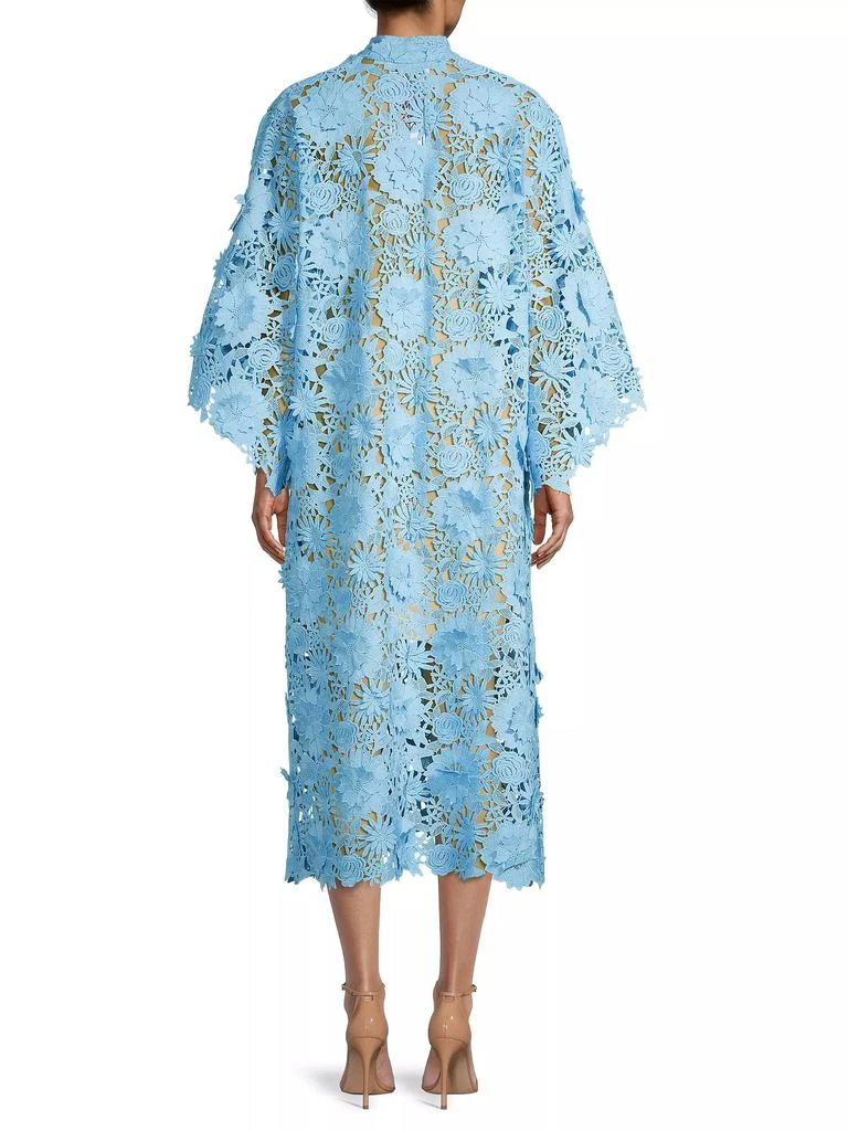La Vie Style House Floral-Lace Caftan Midi-Dress 5