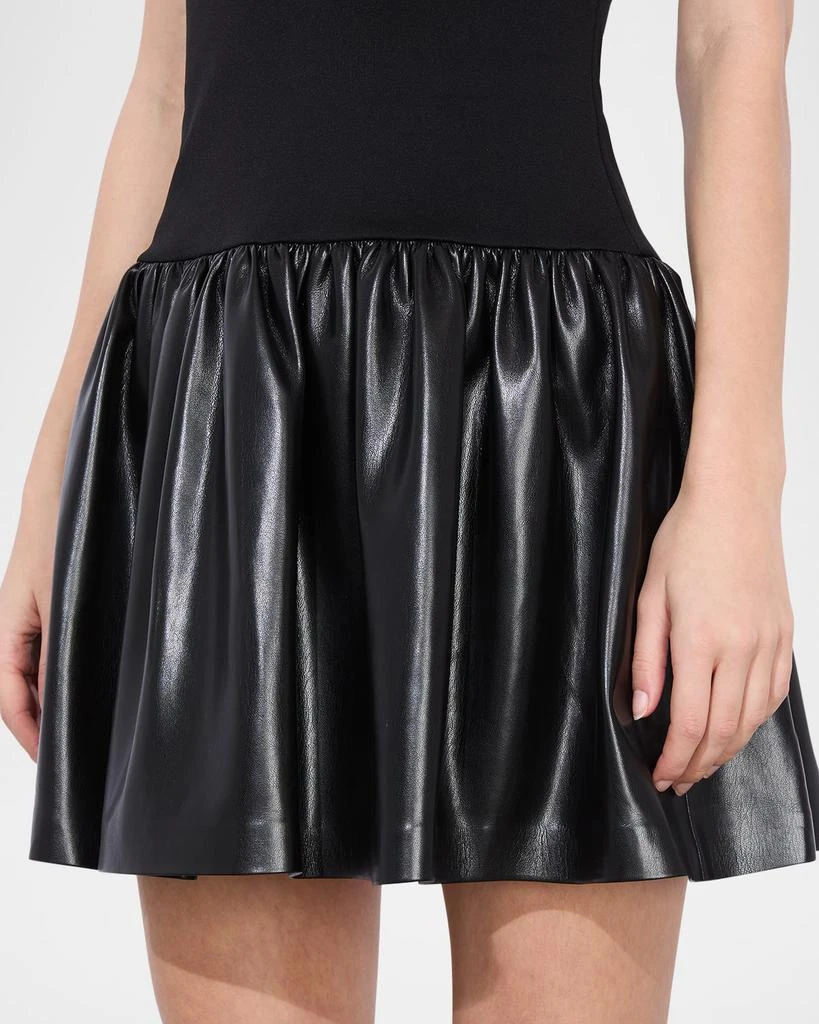 Alice + Olivia Ella Combo Drop-Waist Mini Dress 5
