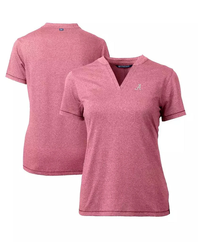 Cutter & Buck Women's Crimson Alabama Crimson Tide Forge Blade V-Neck Top 1