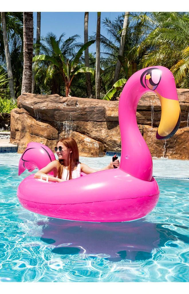 PoolCandy Tube Runner Motorized Flamingo Pool Float 5
