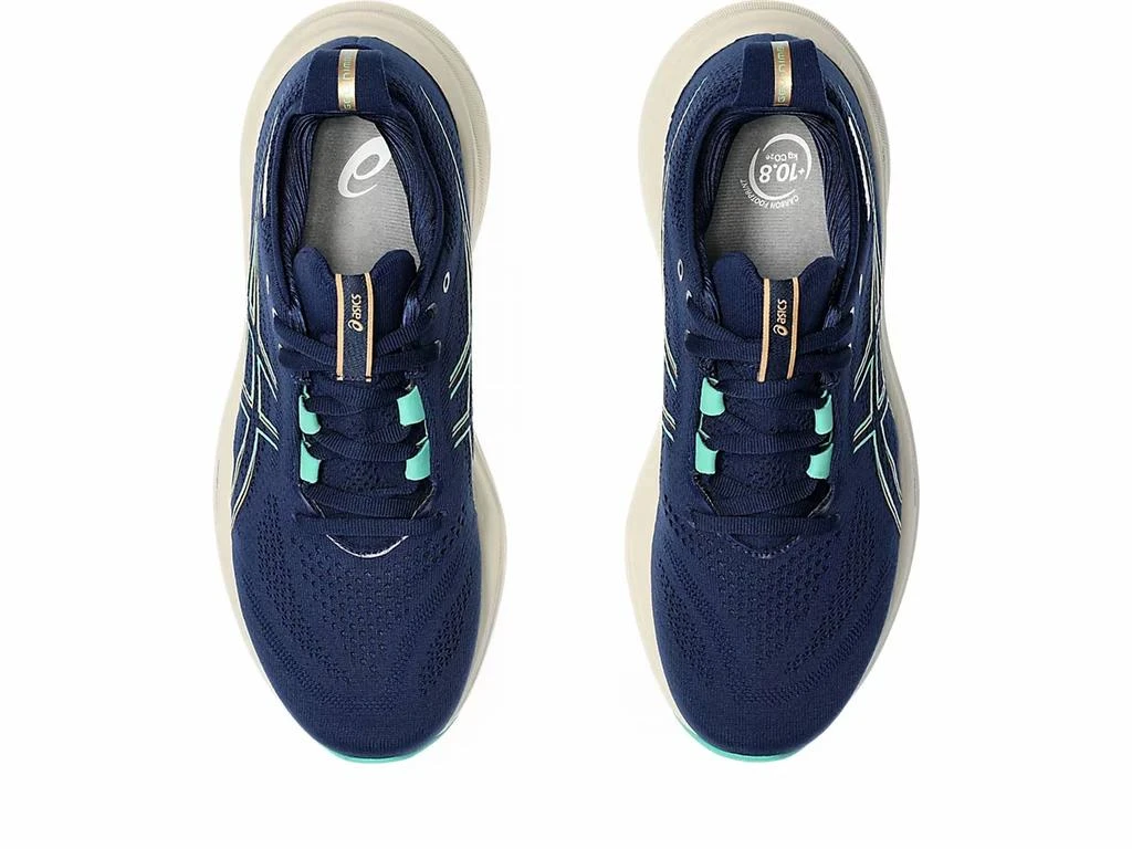 Asics Women's Gel-Nimbus 26 Running Shoes In Blue Expanse/aurora Green 5
