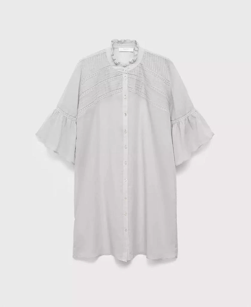 Mango Women
s Short-Sleeved Cotton Nightdress 4