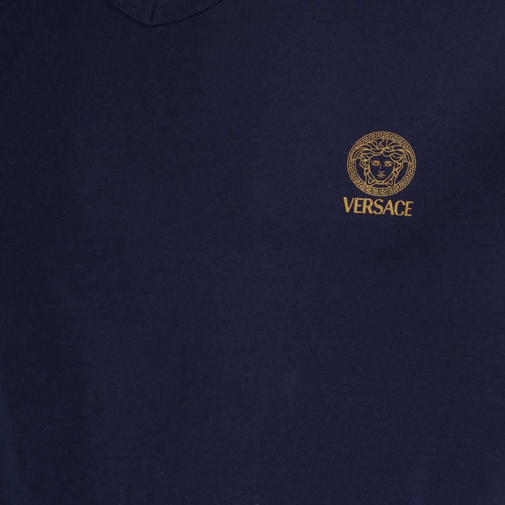 Versace Short-Sleeved V-Neck T-Shirt – On Sale Now with Up