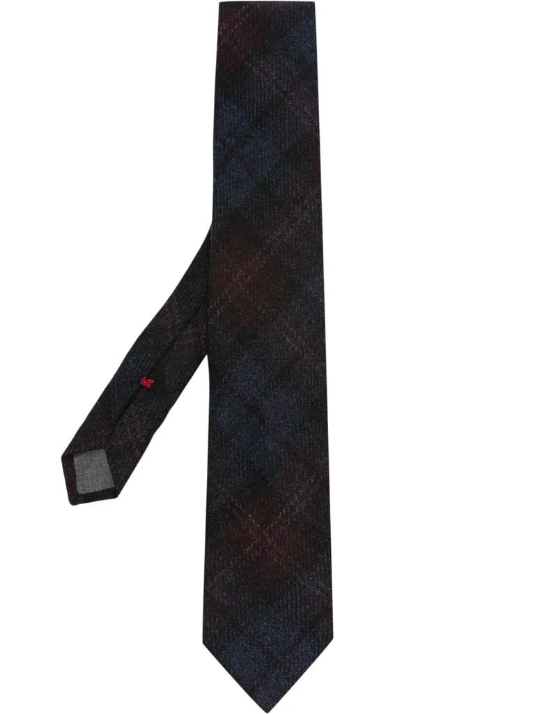 Brunello Cucinelli Brunello Cucinelli Checked Wool Tie