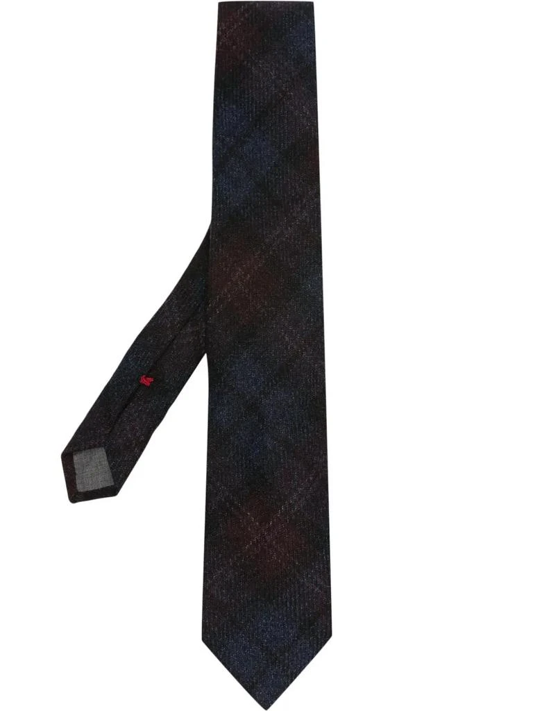 Brunello Cucinelli Brunello Cucinelli Checked Wool Tie from stork