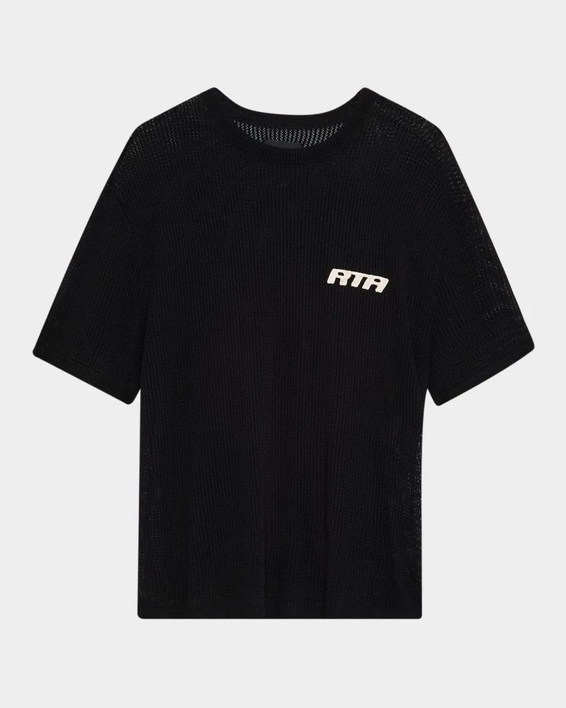 RTA Men's Ian Short-Sleeve Mesh Logo T-Shirt 1
