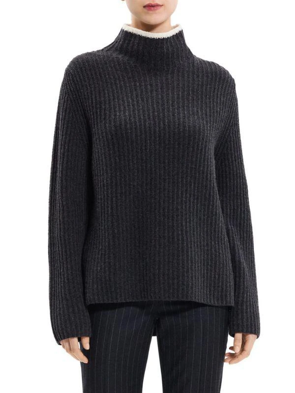 Theory Karenia Ribbed Wool & Cashmere Sweater 1