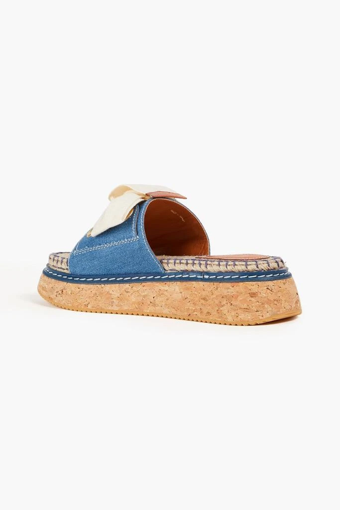 Zimmermann Canvas and denim espadrille slides 3