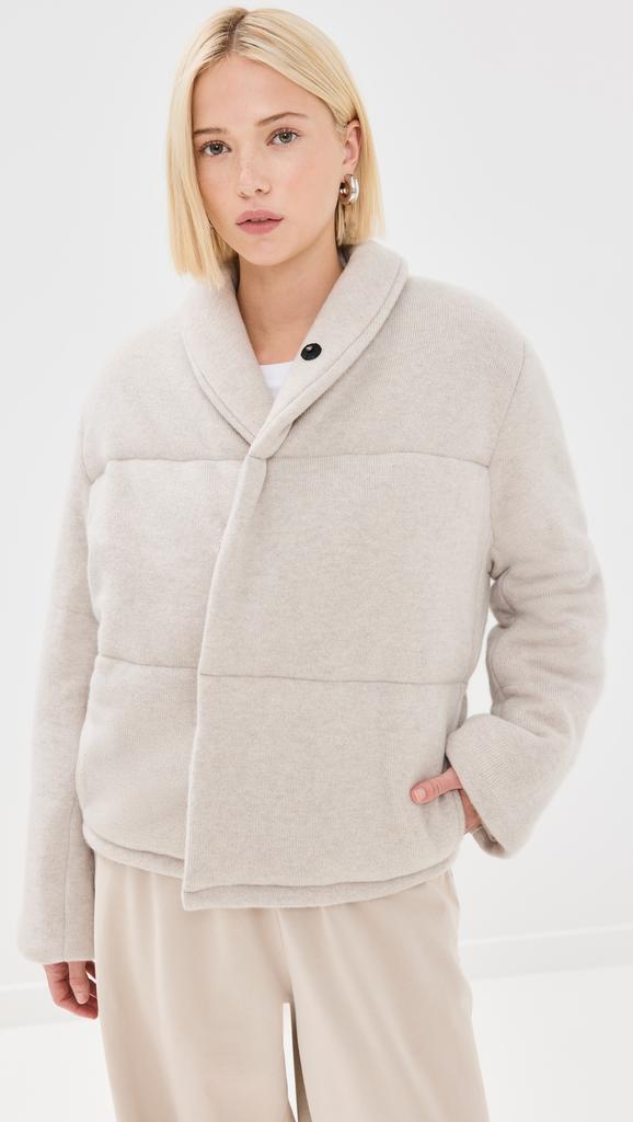 Le Kasha Prague Short Puffer Cashmere Bomber