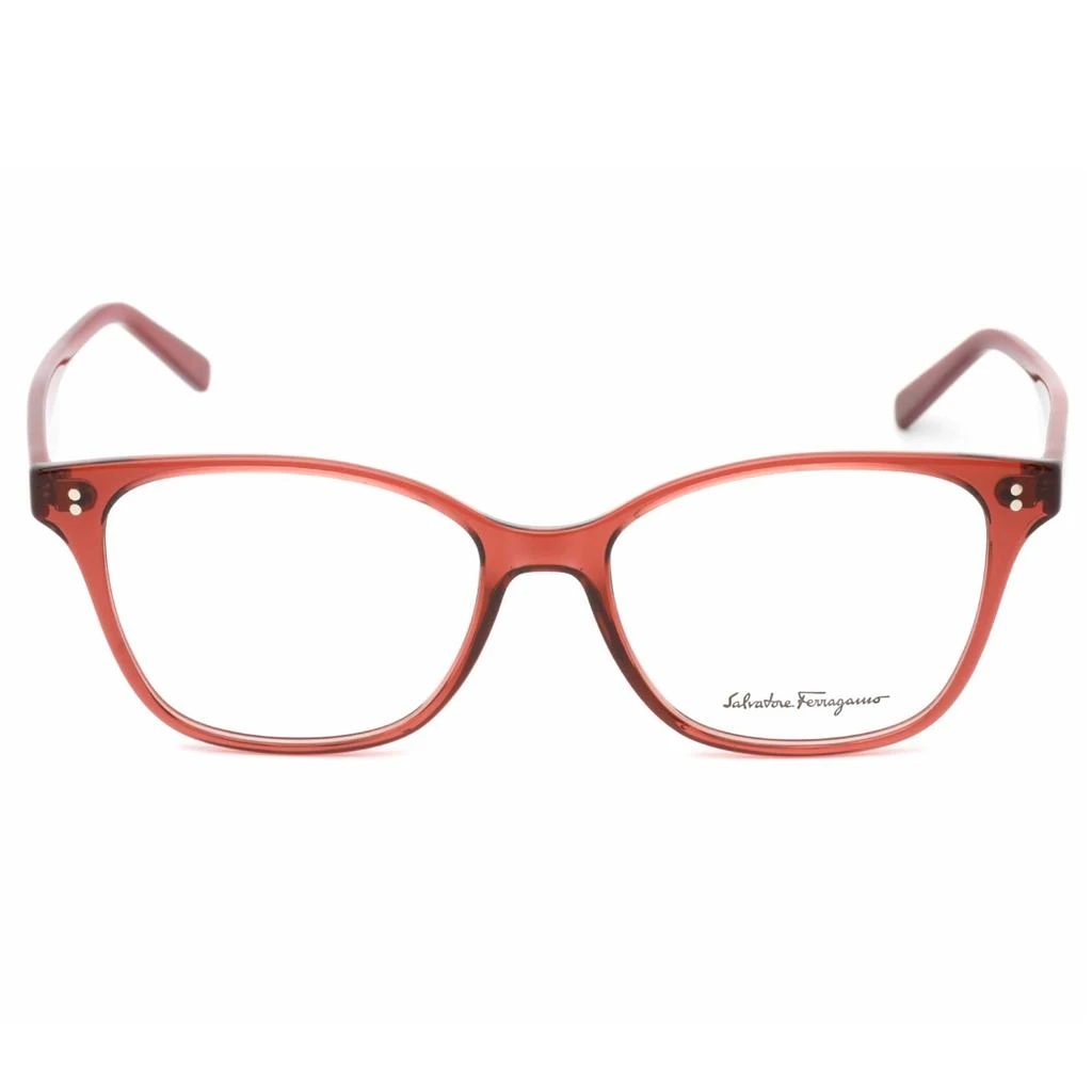 Salvatore Ferragamo Salvatore Ferragamo Women's Eyeglasses - Transparent Cherry Acetate Frame | SF2912 611 2
