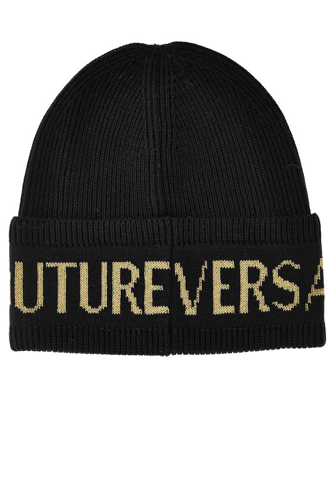 Shop Black & Gold Logo Beanie on Sale at BeyondStyle – Get