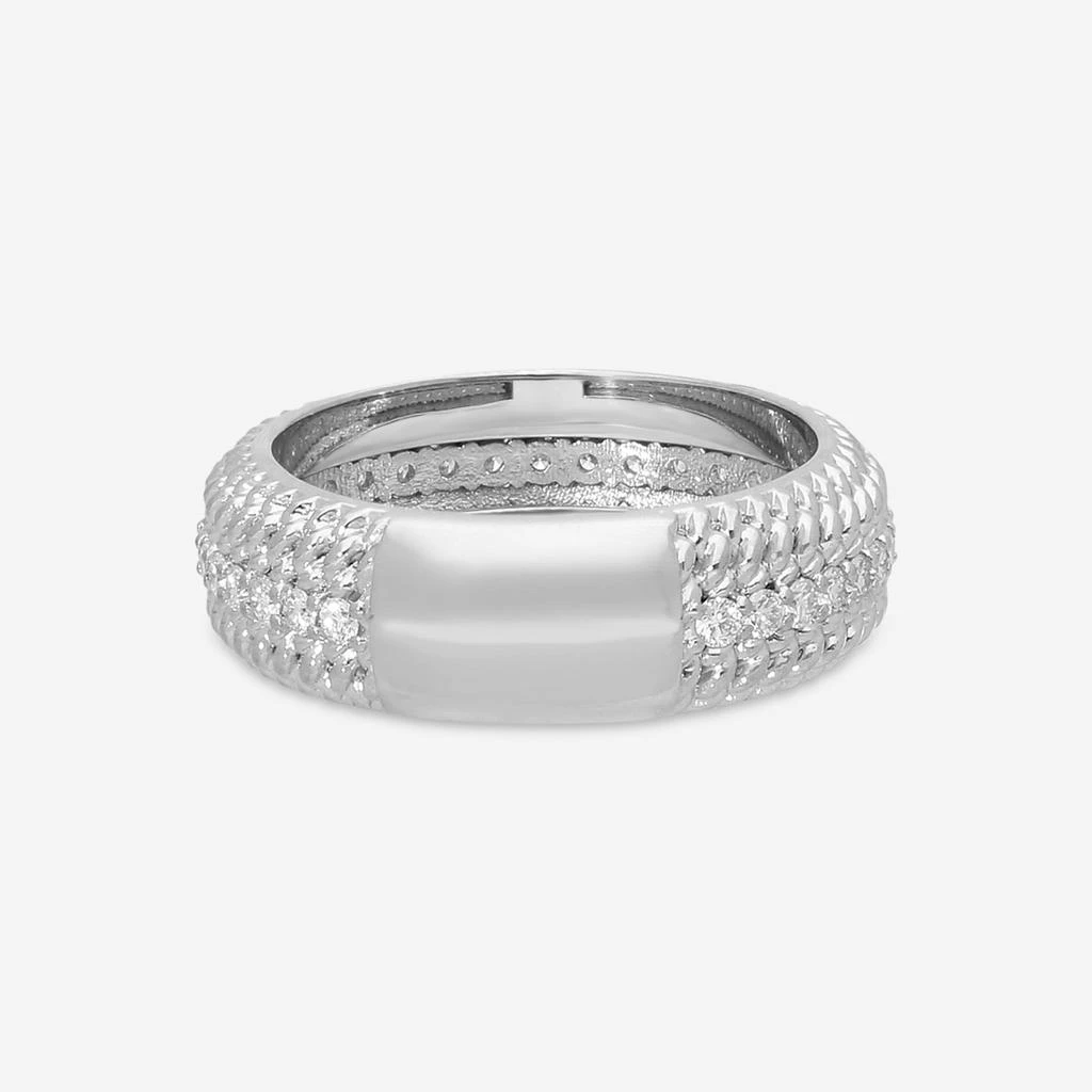 Roberto Coin Roberto Coin Opera 18K White Gold Diamond Band Ring 7772779AW80X 3