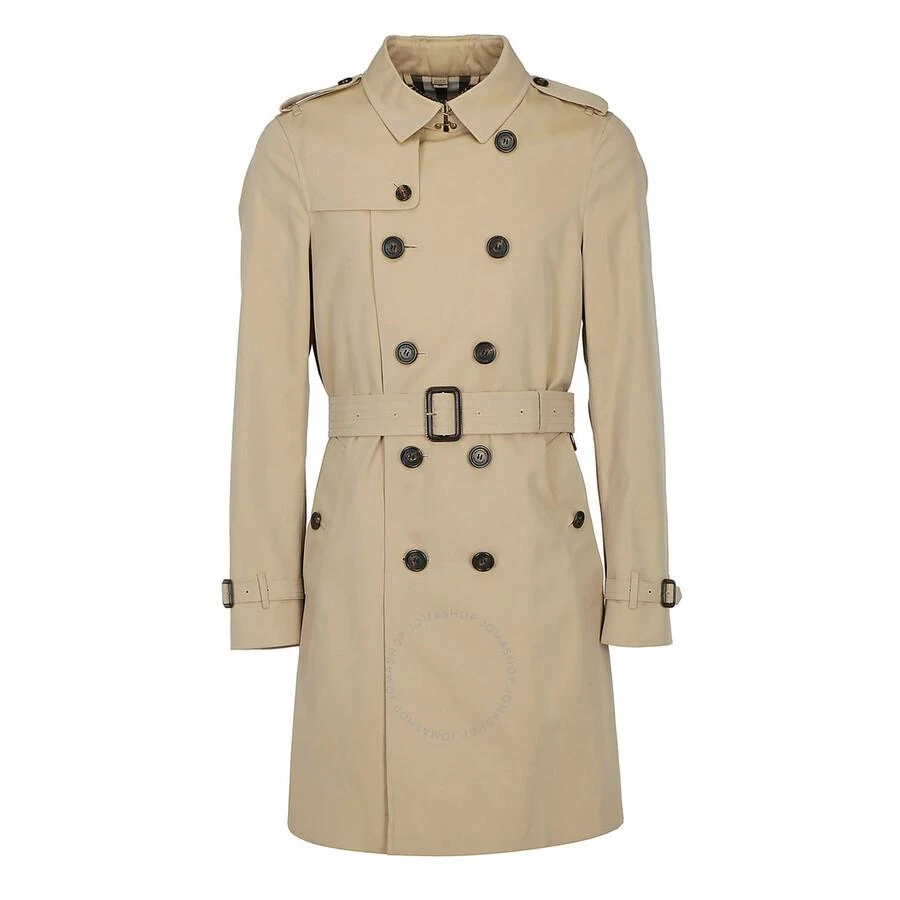Burberry Men's The Chelsea Long Double-breasted Trench Coat In Honey 1