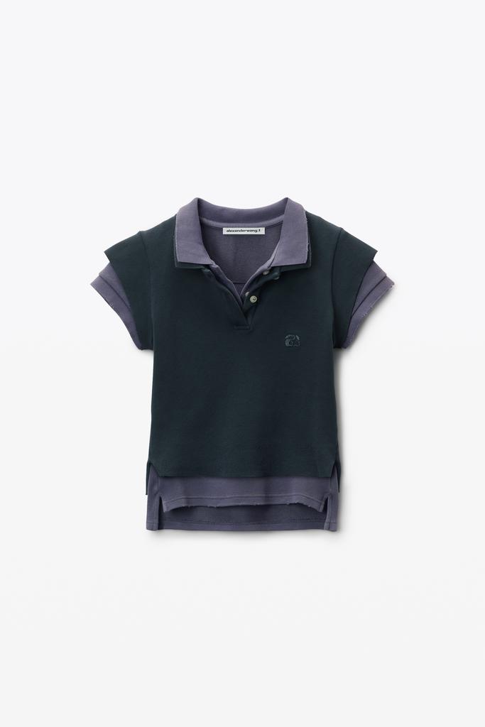 Alexander Wang Layered Shrunken Polo