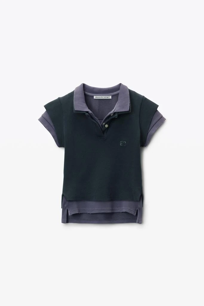Alexander Wang Layered Shrunken Polo 2