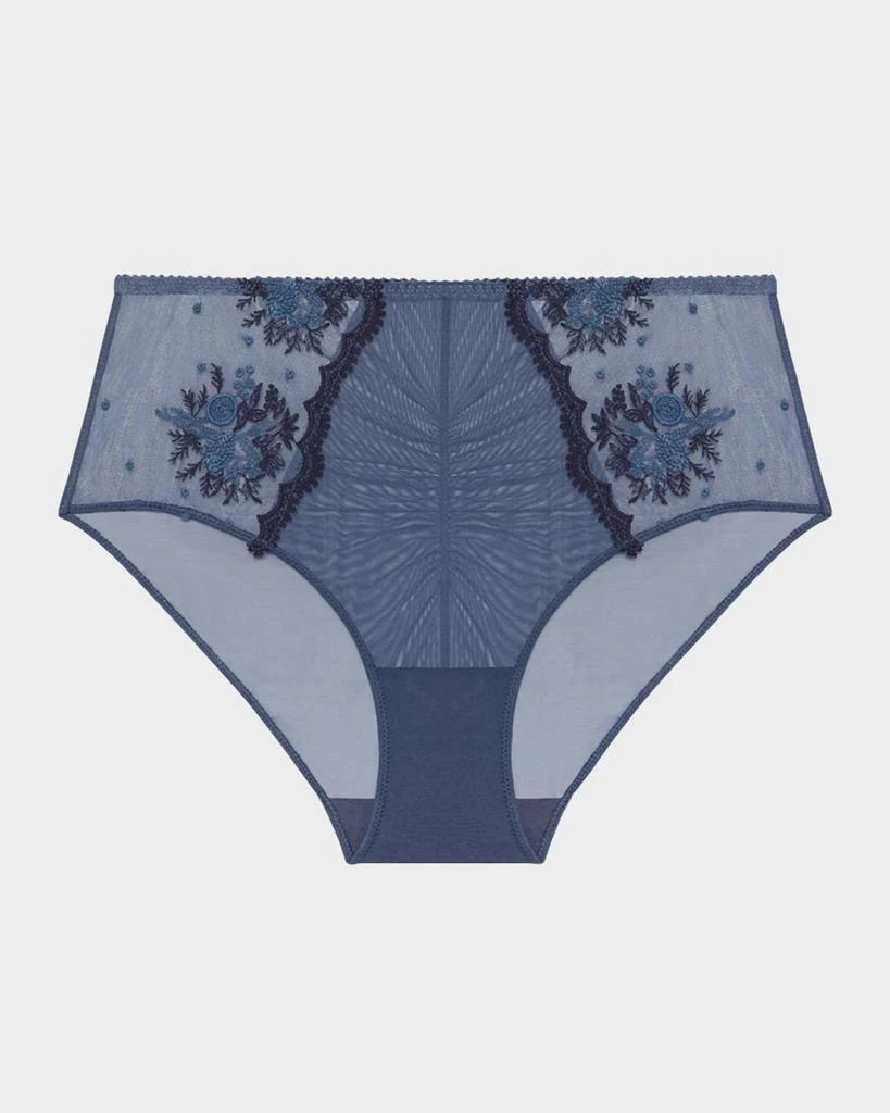 Simone Perele Intrigue Ruched Embroidered Retro Briefs 1