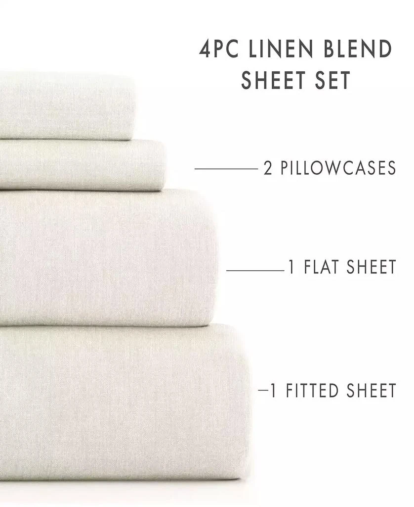 IENJOY HOME 300 Thread Count Linen Rayon From Bamboo Blend Deep Pocket 3-Pc. Sheet Set, Twin 8