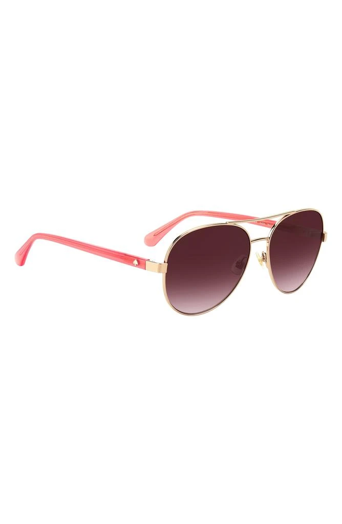 Kate Spade averie 58mm gradient aviator sunglasses 4