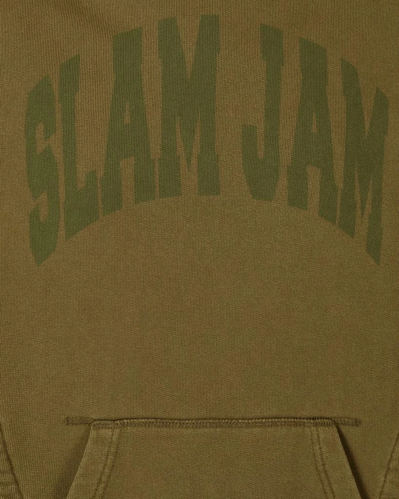 Slam Jam Panel Hooded Sweatshirt Green / Brown 5