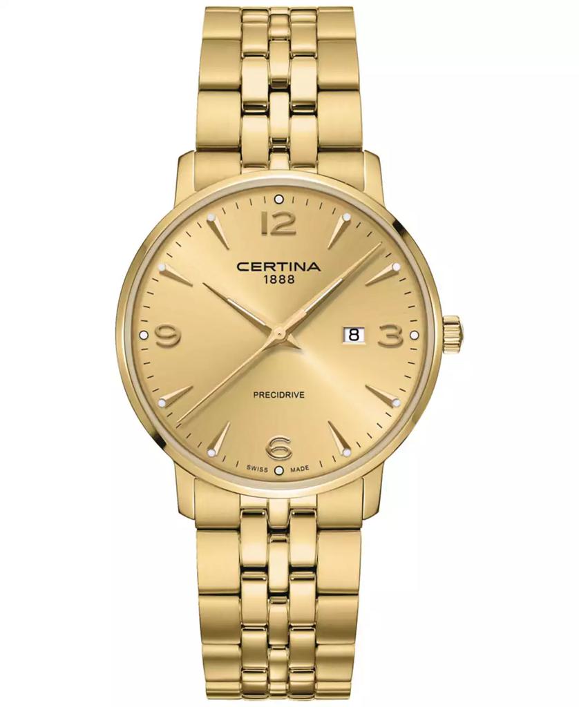 Certina Unisex Swiss DS Caimano Gold PVD Stainless Steel Bracelet Watch 39mm