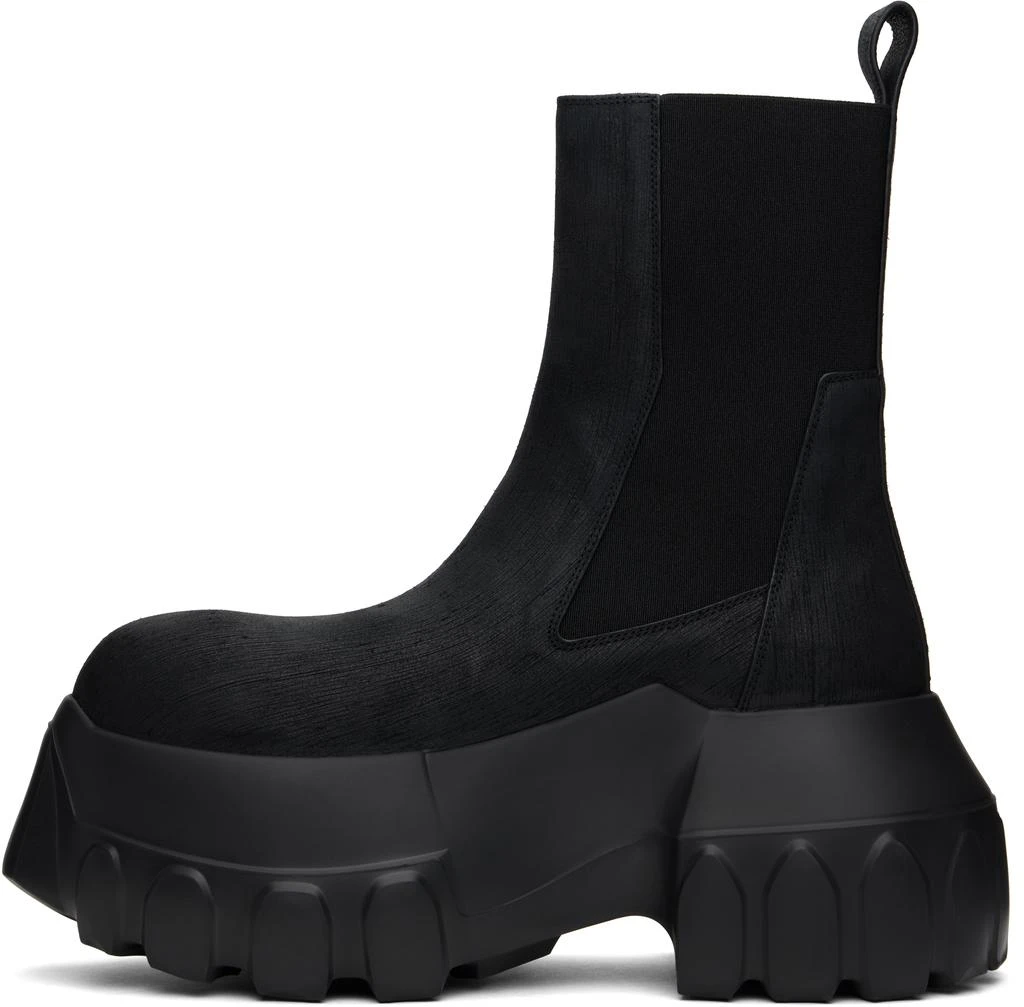 Rick Owens Black Hollywood Beatle Mega Tractor Chelsea Boots 3