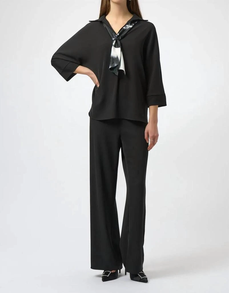 JOSEPH RIBKOFF Joseph Ribkoff - Printed Scarf Boxy Top 3