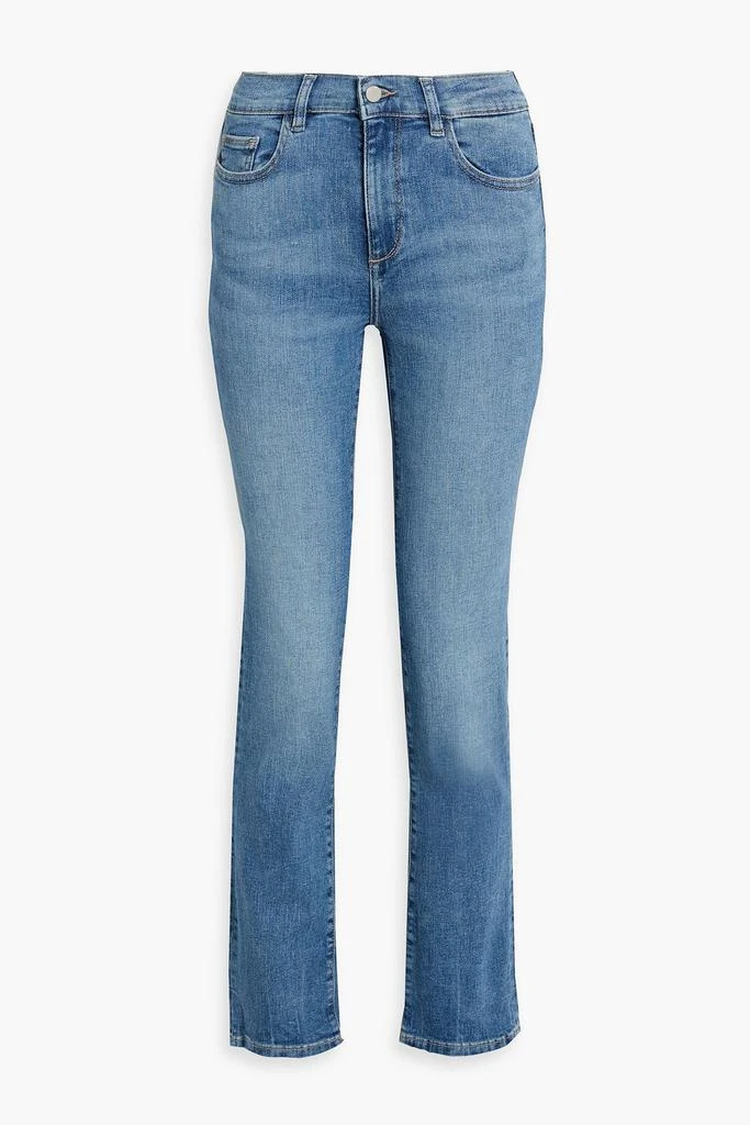 DL1961 Mara faded mid-rise slim-leg jeans 1