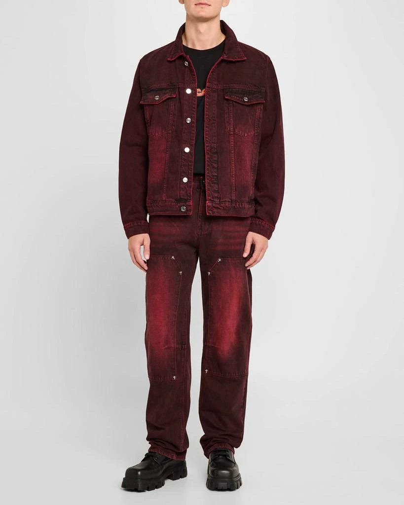 RTA Men's Elmer Grain Wash Denim Jacket 2