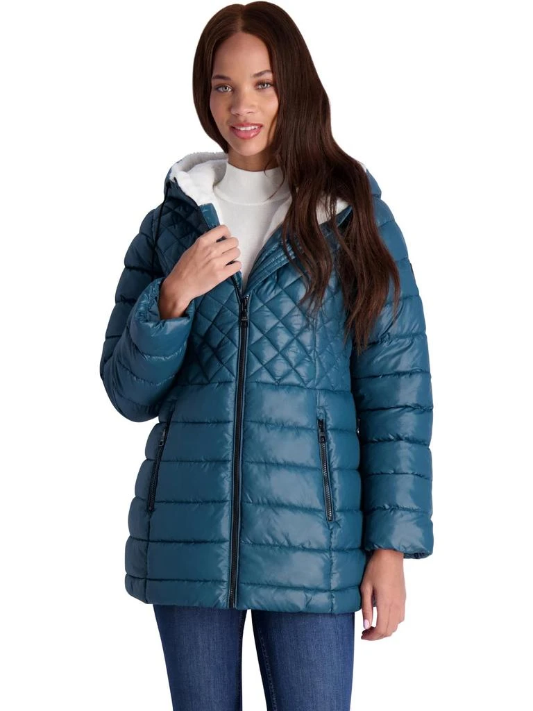 Steve Madden Cozy Lined Glacier Shield Womens Cozy Quilted Glacier Shield Coat 12