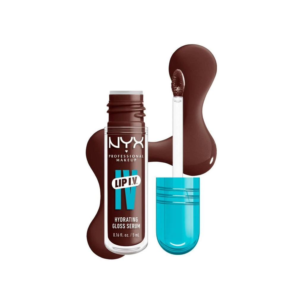Octopus x Nyx Lip Iv, Gloss, Jusqu'À 12H D'Hydratation, Hautement Pigmenté, Fini Brillant, Caramel Drip 13