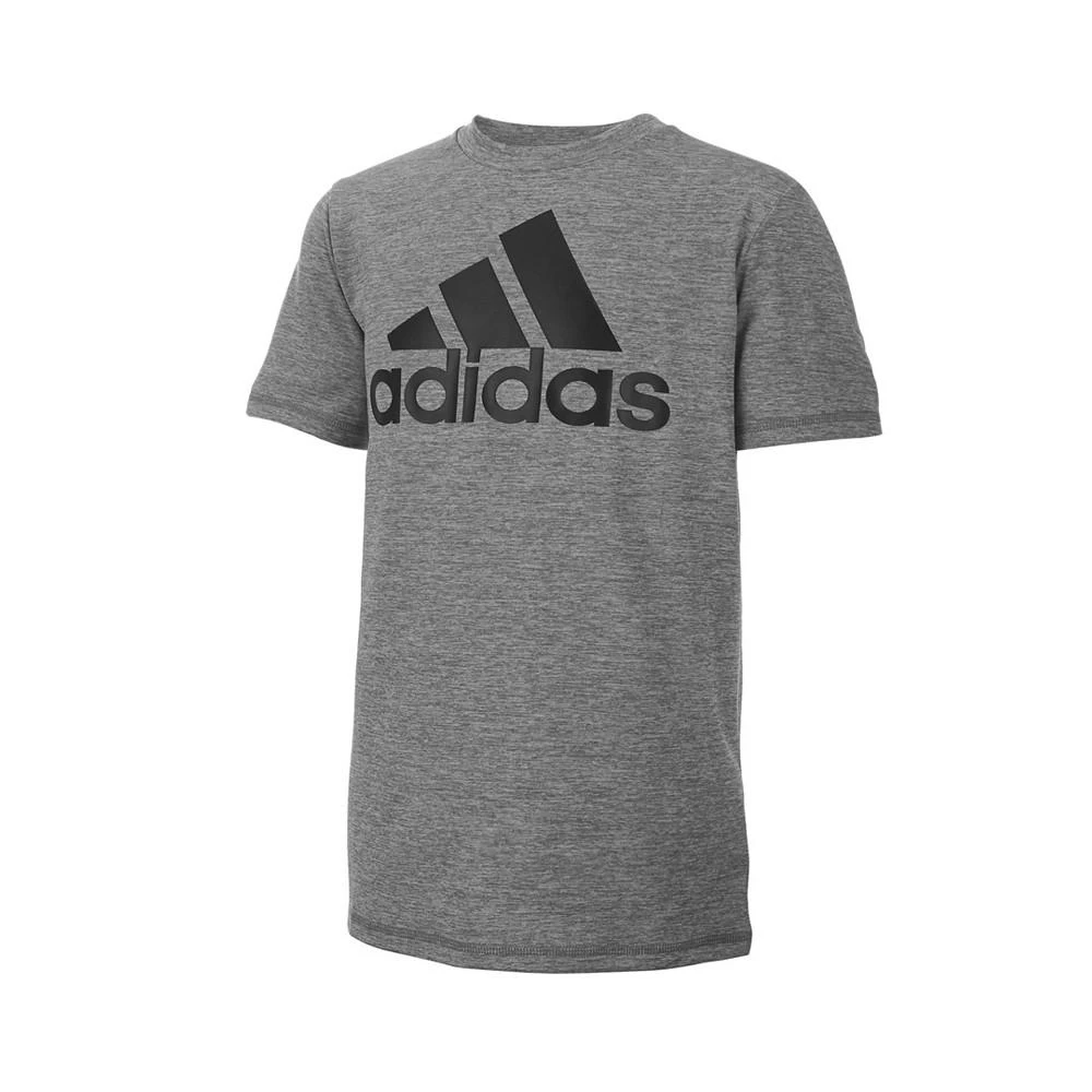 adidas Big Boys Plus Size Short Sleeve AEROREADY Melange Performance T-shirt