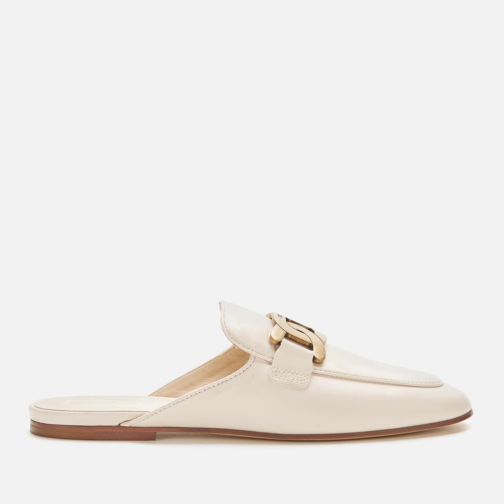 Tod's Tod's Women's Leather Slide Loafers - White