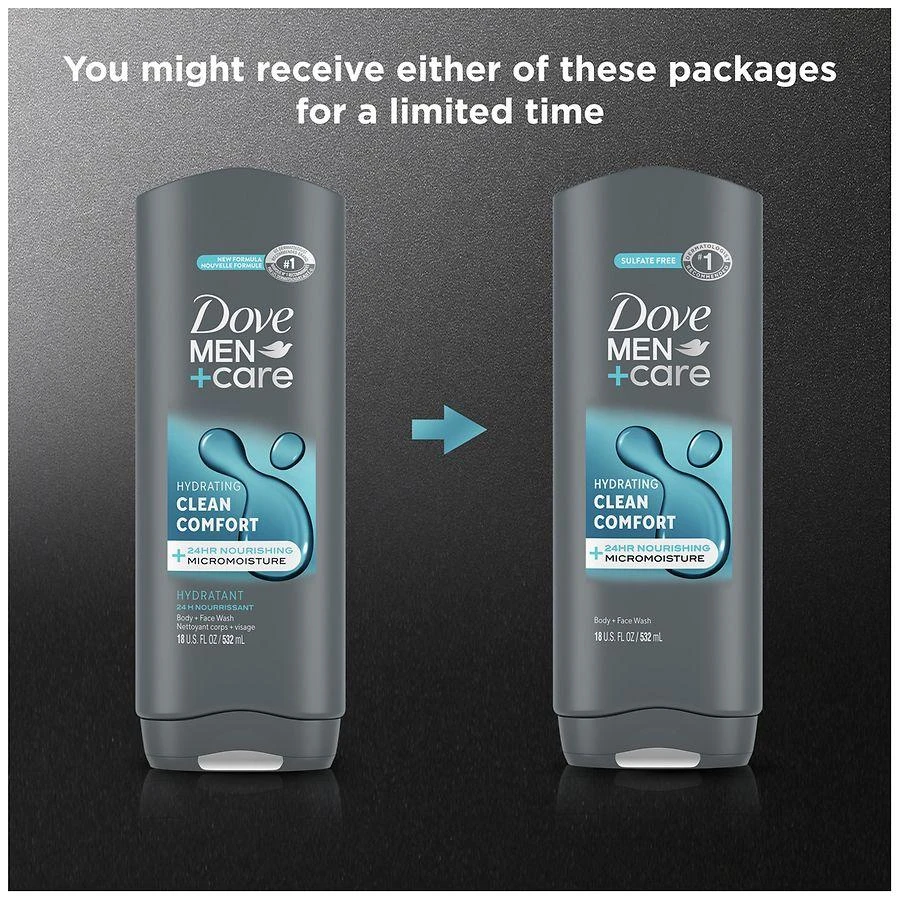 Dove Hydrating Body and Face Wash Clean Comfort 5