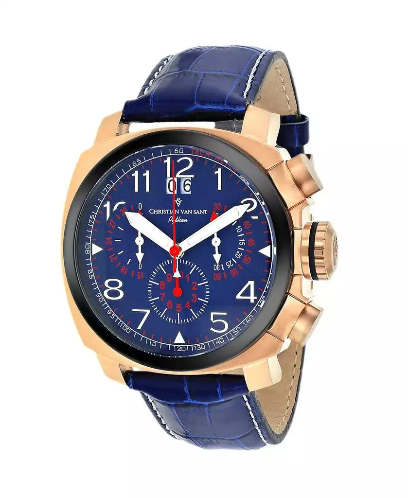 Christian Van Sant Men's Grand Python Blue Dial Watch - CV3AU5 1