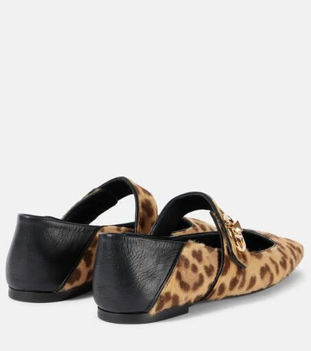 Valentino VLogo Locker leopard-print Mary Jane flats 3