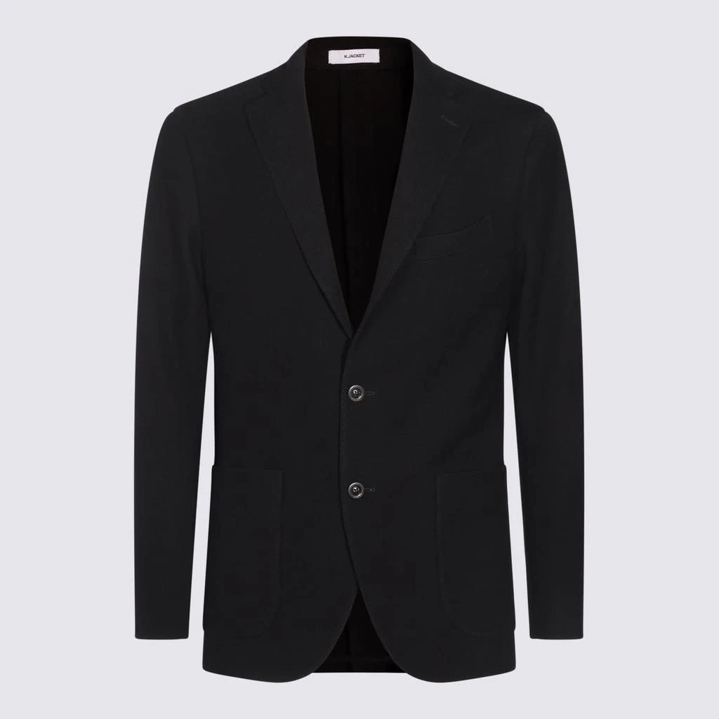 BOGLIOLI Black Wool Blazer 1