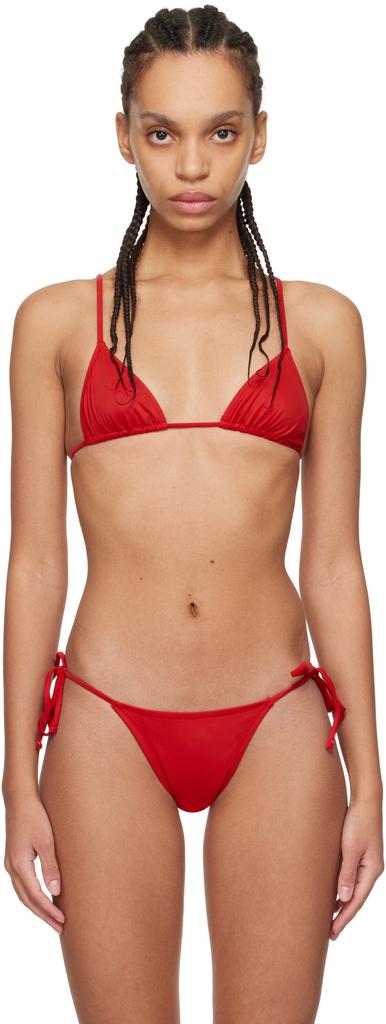 Tropic of C Red Equator Bikini Top