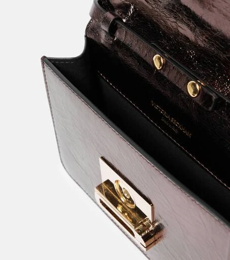 Victoria Beckham B Buckle Nano metallic leather shoulder bag 3