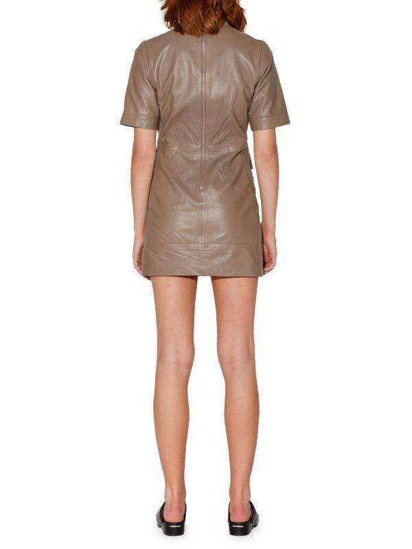 Walter Baker Harlynn Leather Mini Sheath Dress 2