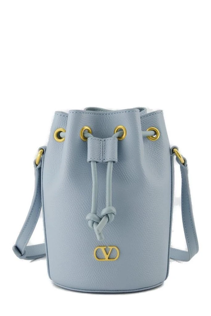 Valentino Valentino VLogo Plaque Drawstring Bucket Bag 1