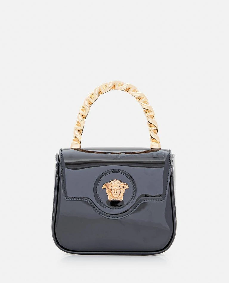 Versace La Medusa Patent Leather Mini Bag